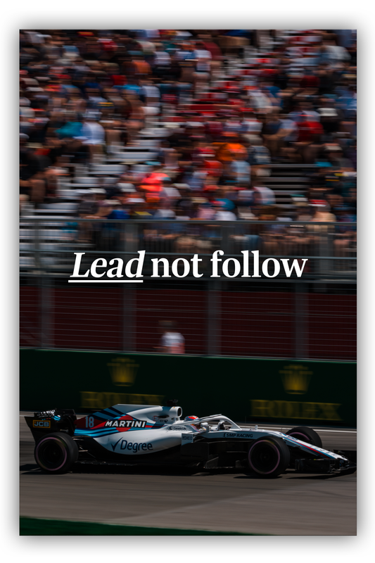 Lead, not follow